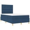 vidaXL Boxspringbed met matras met hoofdeinde Blauw 120 x 190 cm Stof