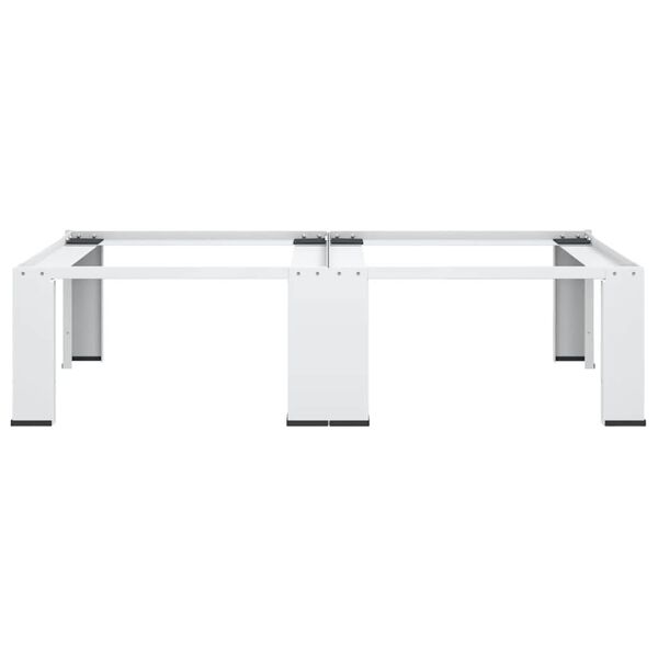 vidaXL Wasmachine- en drogerverhoger dubbel wit