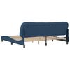 vidaXL Bedframe zonder matras "Hvar" stof blauw 200x200 cm
