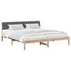 vidaXL Bedframe Bruin en donkergrijs 180 x 200 cm Massief grenenhout