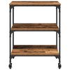 vidaXL Keuken Trolley Oud Hout 60 x 41 x 76 cm Bewerkt hout