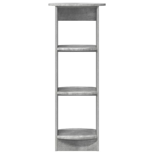 vidaXL Bijzetkast Beton Grijs 40 x 40 x 100 cm Geconstrueerd hout
