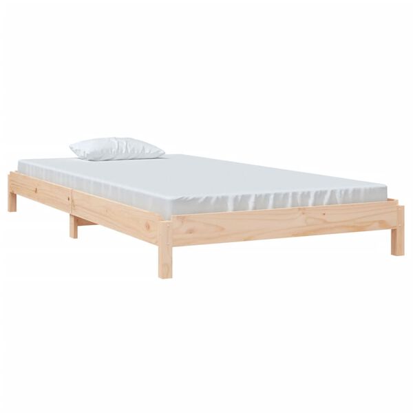 vidaXL Bed stapelbaar 80x200 cm massief grenenhout