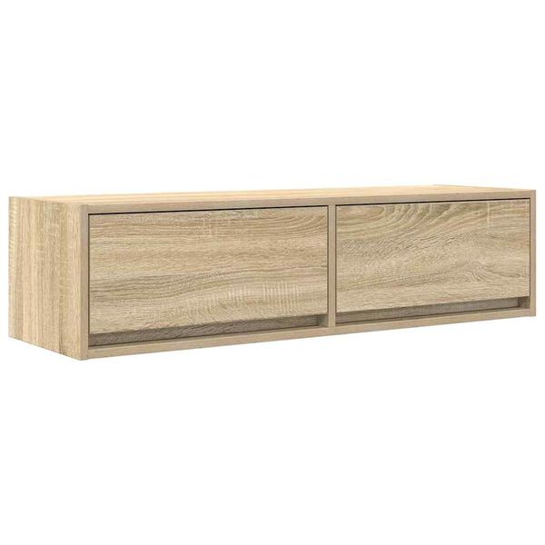 vidaXL TV-kast met lade Sonoma eiken 100 x 31 x 25,5 cm Bewerkt hout
