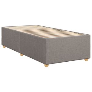 vidaXL Bedframe zonder matras 90x200 cm stof taupe