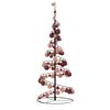 vidaXL LED-kerstboom met kerstballen 80 LEDs warm wit 120 cm