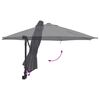 vidaXL Tuinparasol Antraciet 248 x 248 x 148 cm Polyester en staal