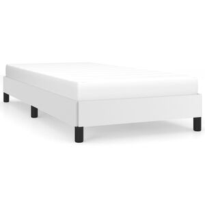 vidaXL Bedframe kunstleer wit 90x200 cm