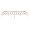 vidaXL Bedframe massief grenenhout wit 140x190 cm