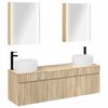 vidaXL Badkamerkastenset 5 pcs Sonoma Eiken 53 x 15,5 x 70 cm