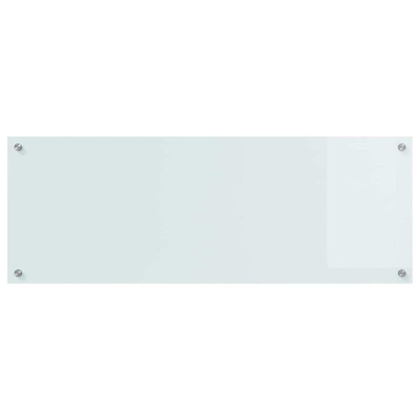 vidaXL Keukenachterwand 2 pcs Wit 110 x 40 cm gehard glas