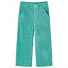 Kinderbroek 128 ribfluweel mintgroen