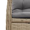 vidaXL 9-delige Tuinset met kussens poly rattan beige