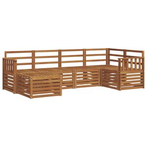 vidaXL Hoekbank Set 6 pcs Naturel