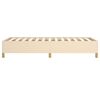 vidaXL Bedframe zonder matras 80x200 cm stof crèmekleurig