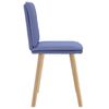 vidaXL Eetkamerstoelen 2 st stof jeansblauw