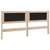 vidaXL Gestoffeerd hoofdbord Bruin 180 cm Massief grenenhout
