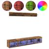 vidaXL TV Wandkast Set met LED 5 pcs Oudhout Bewerkt hout