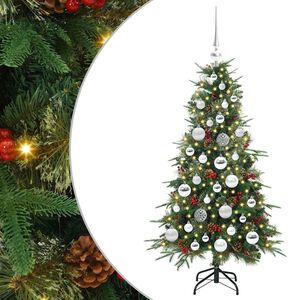 vidaXL Kunstmatige Inklapbare Kerstboom Groen 120 cm PE en PVC