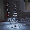 vidaXL LED Kerstboom met 230 LED met standaard Koudwit 184.5 cm Metaal