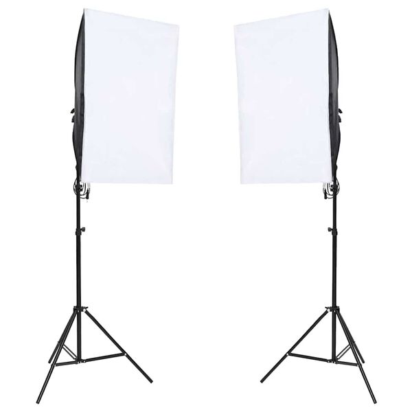 vidaXL Fotostudioset met verlichtingsset en achtergrond