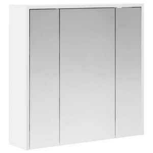 vidaXL Badkamer spiegelkast voor Wit 63,5 x 16 x 62,5 cm Bewerkt hout