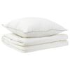 vidaXL Dekbed en Kussen Set 2 st 155x200 cm Zomer 200 GSM Wol Wit