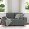 vidaXL Loveseat bank 160x77x82 cm stof donkergrijs