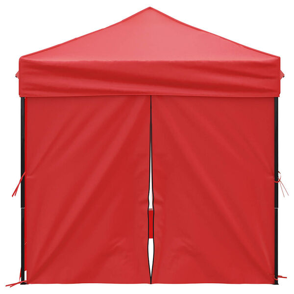 vidaXL Partytent inklapbaar met zijwanden 2x2 m rood