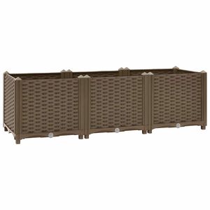 vidaXL Verhoogd bed 120x40x38 cm polypropyleen