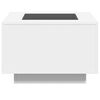 vidaXL Salontafel met LED 60x60x40 cm bewerkt hout wit