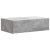 vidaXL Wandmontage Zijtafel 59 x 34,5 x 17 cm Bewerkt hout Betongrijs
