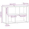 vidaXL Dressoir Oud Hout 80 x 30 x 53 cm Bewerkt hout