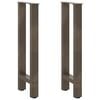 vidaXL Console tafelpoten 2 st 38x(72-73) cm staal naturel