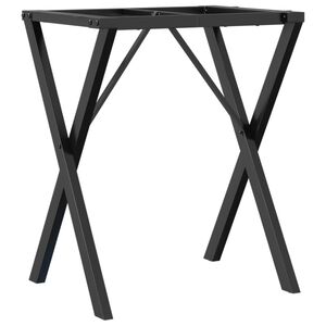 vidaXL Eettafelpoten X-frame 60x50x73 cm staal
