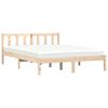 vidaXL Bedframe Naturel 152 x 203 cm Massief Vurenhout