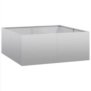 vidaXL Plantenbak 100x100x40 cm gegalvaniseerd staal
