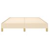vidaXL Bedframe zonder matras stof cr&egrave;mekleurig 140x200 cm