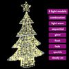 vidaXL Kerstboom met 100 LED Warmwit 120 cm Acryl