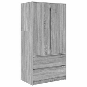 vidaXL Kast Grijze Sonoma 79,5 x 49 x 156 cm Geconstrueerd hout