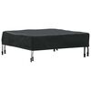 vidaXL Tafel Dek Effen Zwart 62 x 62 x 15 cm Stof