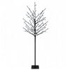 vidaXL LED-kerstboom met ballen Zwart 18 x 18 x 120 cm Staal 150 LED's