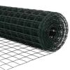 vidaXL Hek met Paal Groen 0,6 x 50 m Staal en PVC