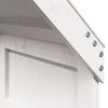 vidaXL Stapelbed met dak massief grenenhout wit 90x200 cm