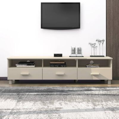 vidaXL Tv-meubel HAMAR 158x40x40 cm massief grenenhout honingbruin