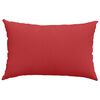 vidaXL Sofa Kussens 2 stuks Rood 60 x 40 cm Stof