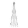 vidaXL LED-kerstboom aan vlaggenmast 1534 LEDs warm wit 500 cm