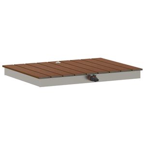 vidaXL Tuin vloershower WPC en RVS 201 Bruin