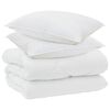 vidaXL Winter Dekbed met kussen 3 st Wit Microvezel