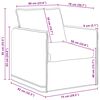 vidaXL Bank Lichtgrijs Totale afmetingen: 75 x 82 x 85 cm (B x D x H)